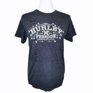 Hurley short sleeved gray logo t-shirt